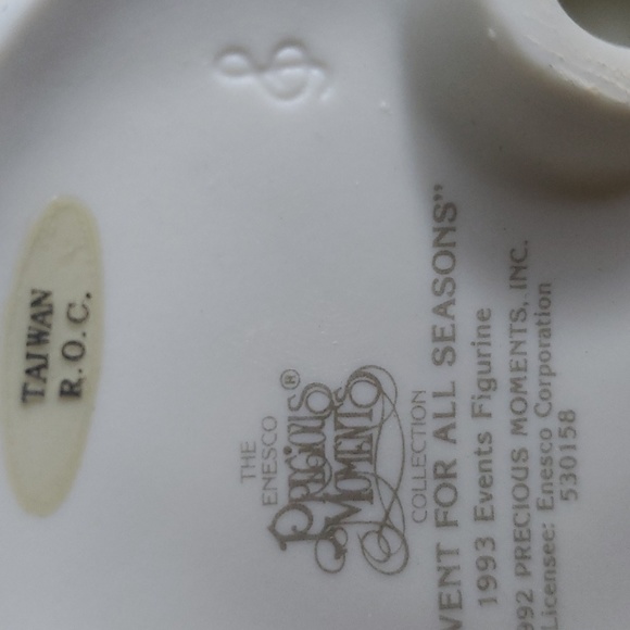 1993 Vintage Collectable Figurine Precious Moments “An Event For All Seasons” - Picture 6 of 6